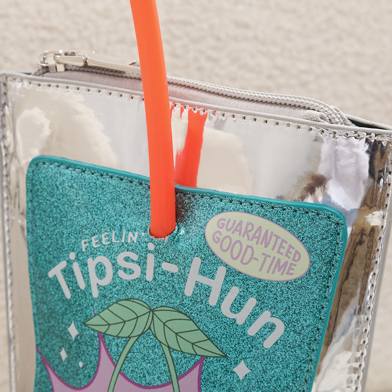 Printed One Shoulder Phone Women's Cross-body Bag