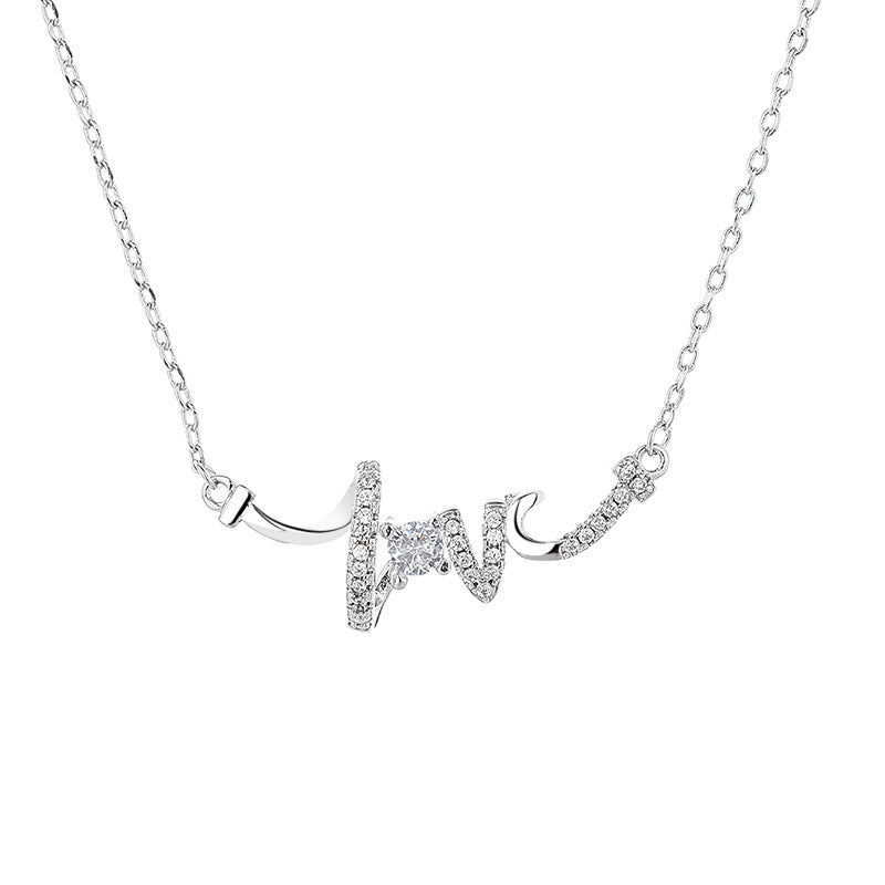 Light Luxury LOVE Necklace For Women