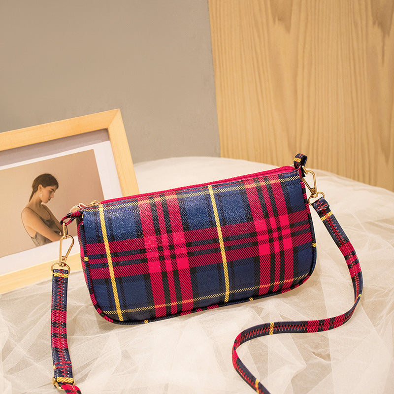 Cute Plaid Shoulder Bag