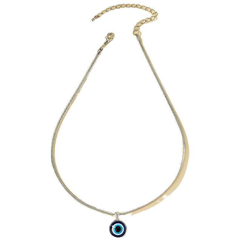 Color Eye Necklace Clavicle Chain