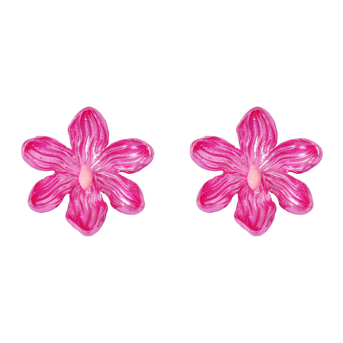 Oil-spot Glaze Flowers Earrings