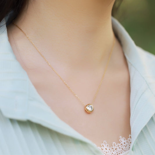 Women's 925 Silver High-grade Classic All-match Pendant Clavicle Chain Necklace