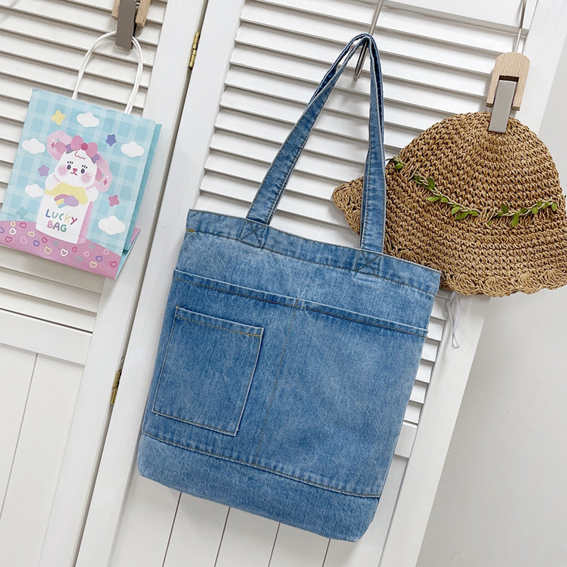 Women's Simple Denim Handbag