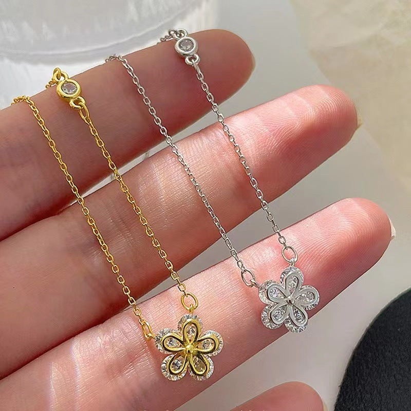 Zircon Flower Necklace