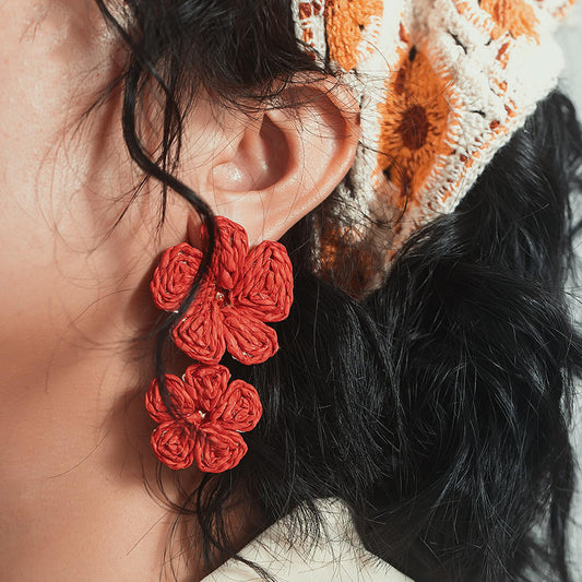 Handmade Flower Earrings