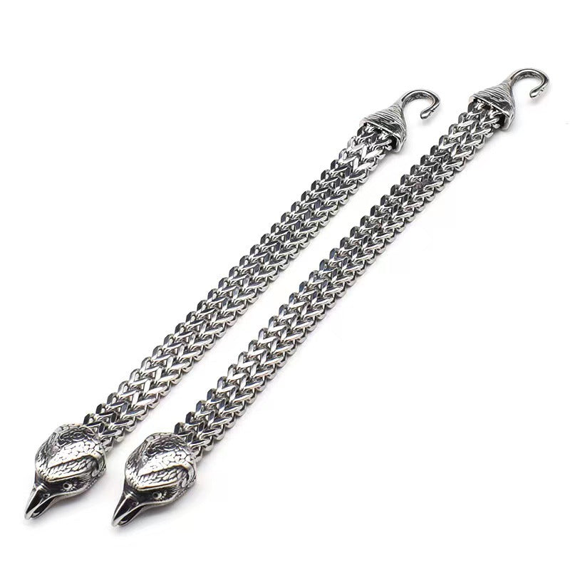 Men's Retro Stainless Steel Bird Head Bracelet