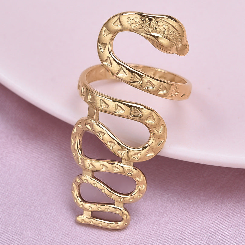 Stainless Steel Snake Ring