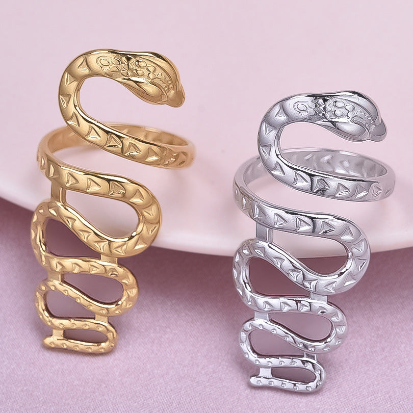 Stainless Steel Snake Ring