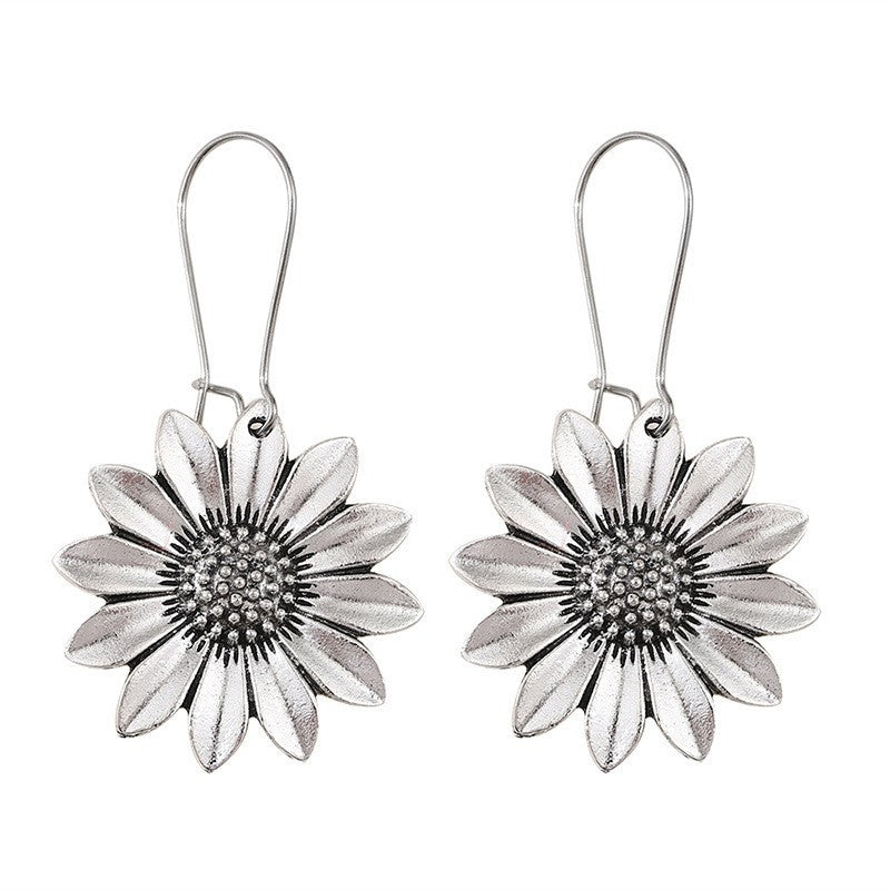 Sunflower Eardrops Earrings