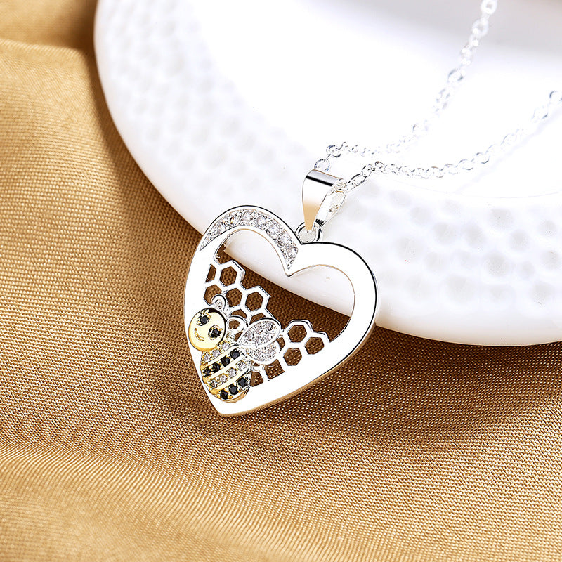 Bee Hive Pendant Necklace