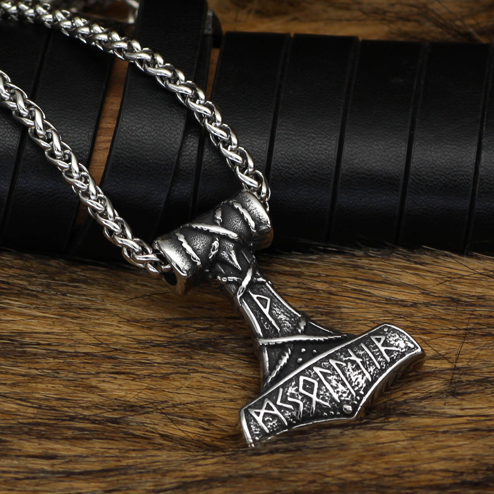 Hammer Pendant Necklace For Men