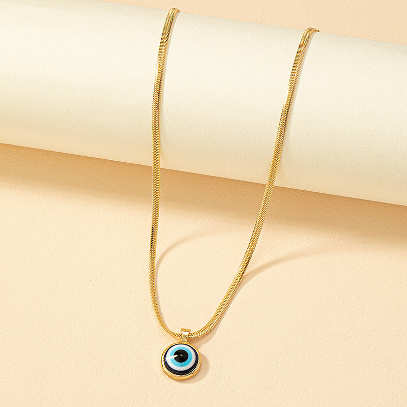 Color Eye Necklace Clavicle Chain