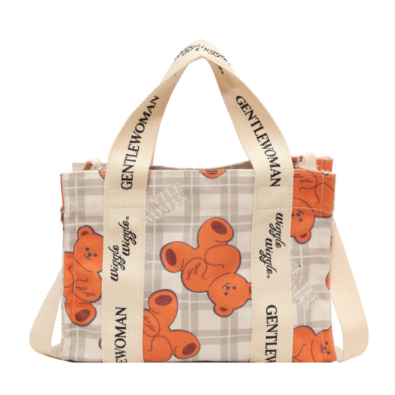 Letter Printed Canvas Bag