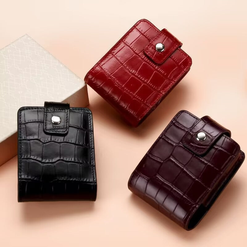 Pattern Fashion Model With Mirror Portable Portable Cosmetic Bag