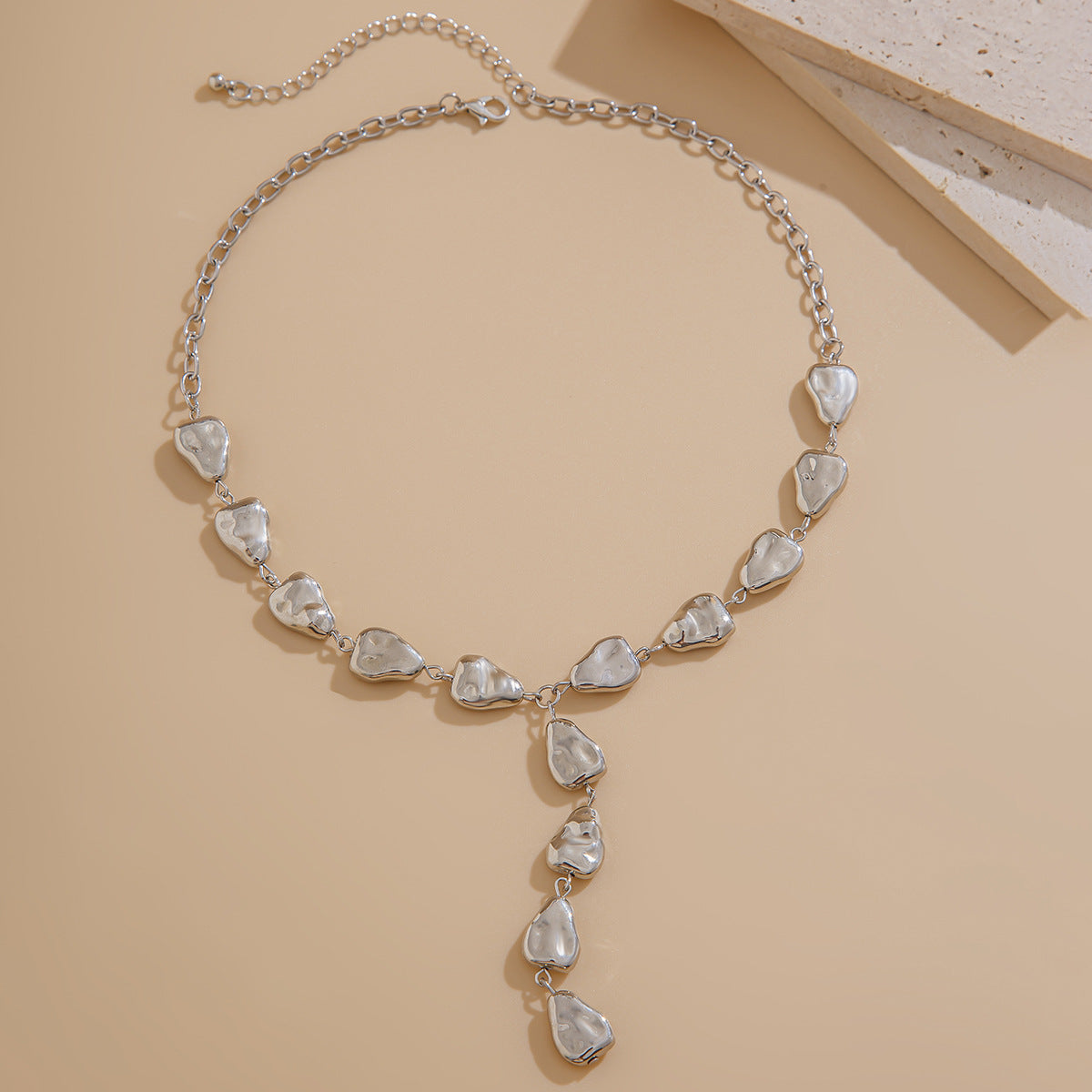 Irregular Baroque Y-shaped Water Drop Necklace