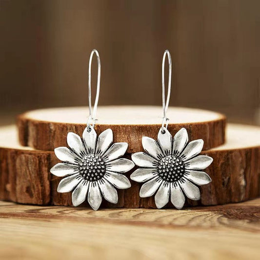 Sunflower Eardrops Earrings