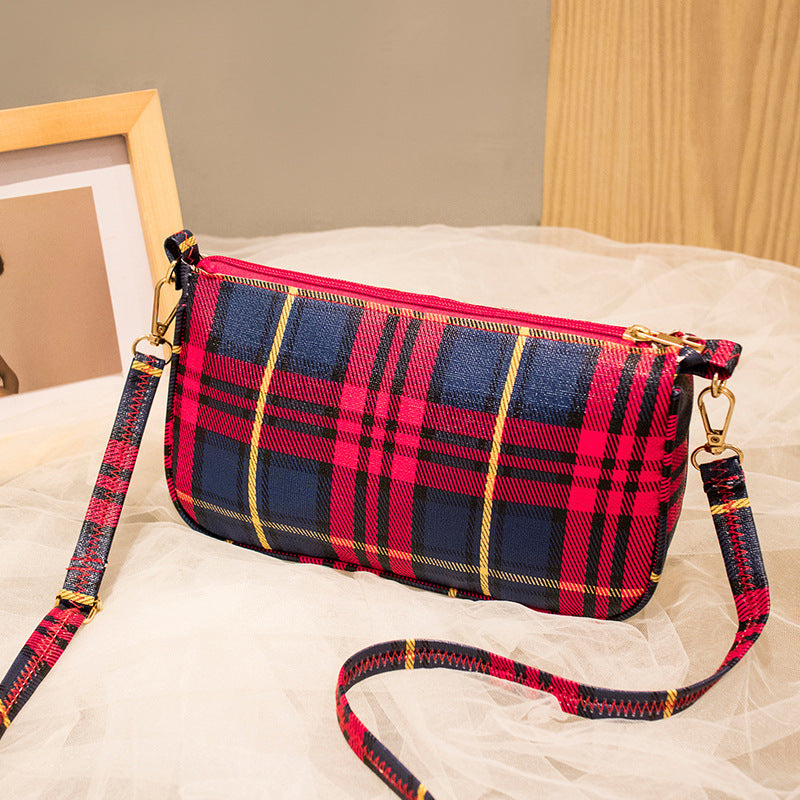 Cute Plaid Shoulder Bag