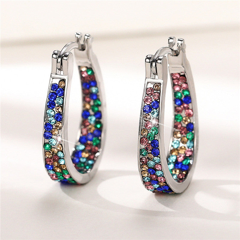 Colorful Ear Clip Women's Earrings