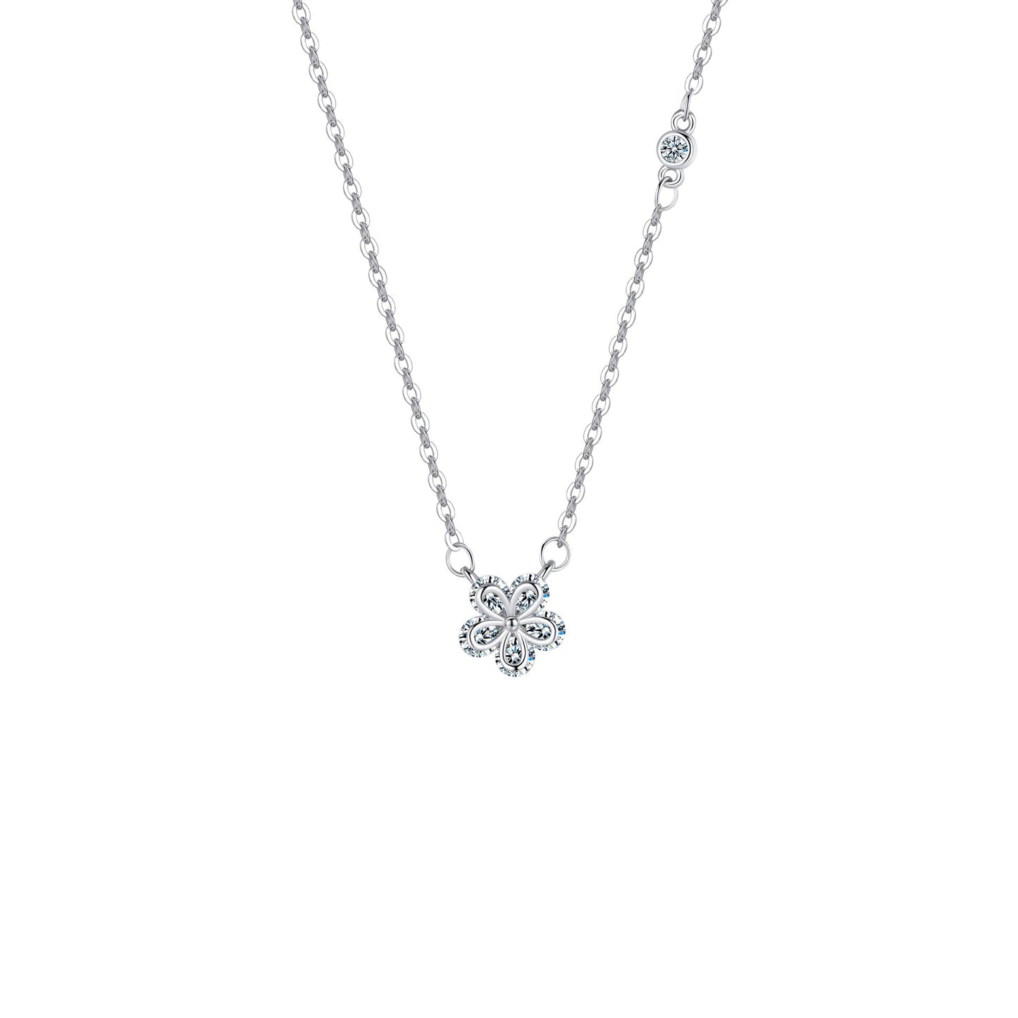 Zircon Flower Necklace