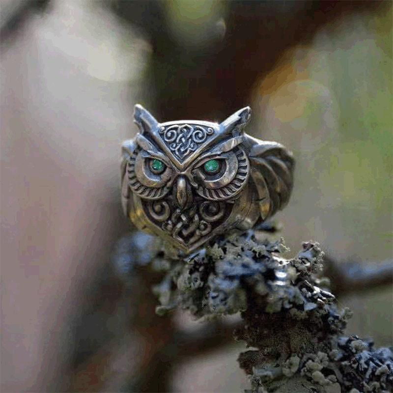 New Vintage Animal Owl Ring
