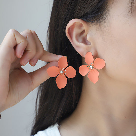 Colorful Flower Stud Earrings