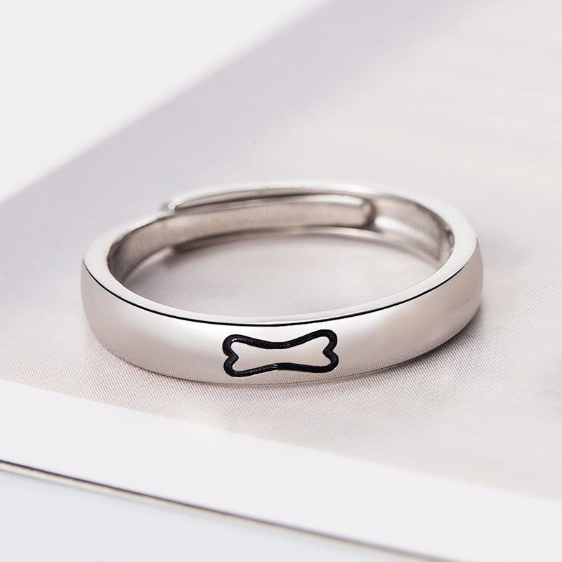 S925 Sterling Silver Love Couple Ring