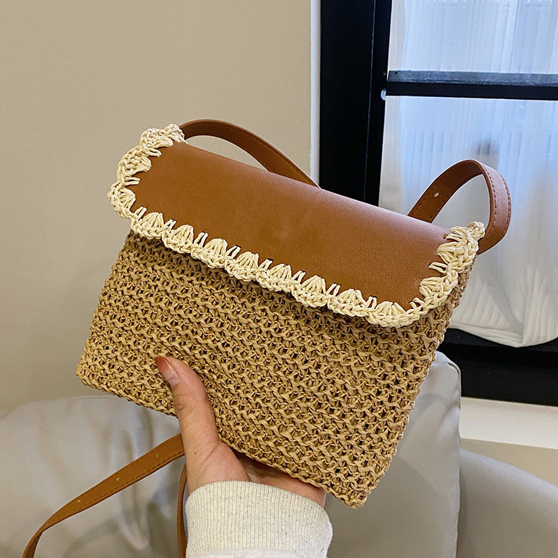 Women's Straw Beach Crossbody Bag