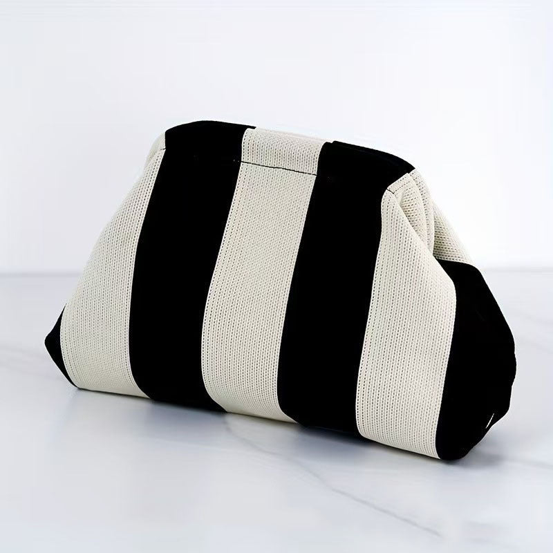 Woven Cloud Bag Commuter's All-matching Rows Storage And Carrying