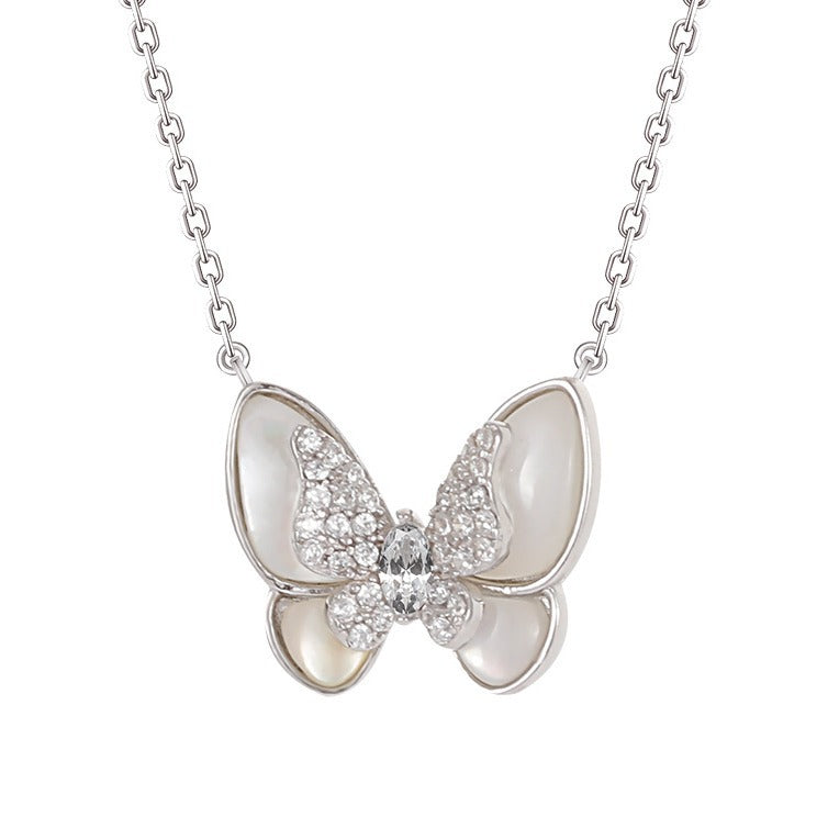 S925 Sterling Silver Butterfly Necklace