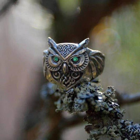 New Vintage Animal Owl Ring