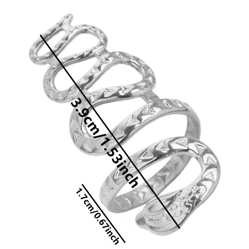 Stainless Steel Snake Ring