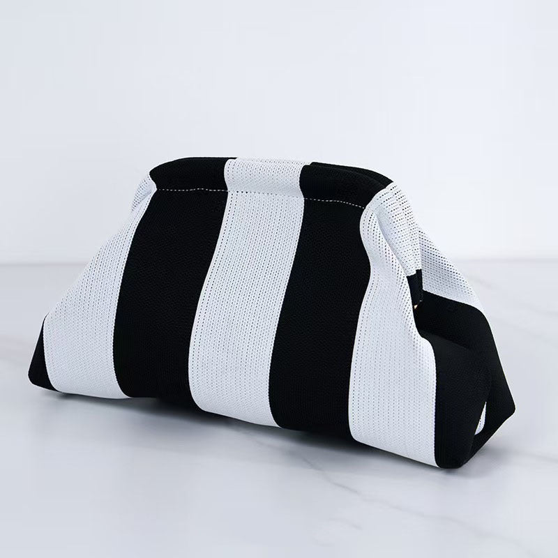 Woven Cloud Bag Commuter's All-matching Rows Storage And Carrying