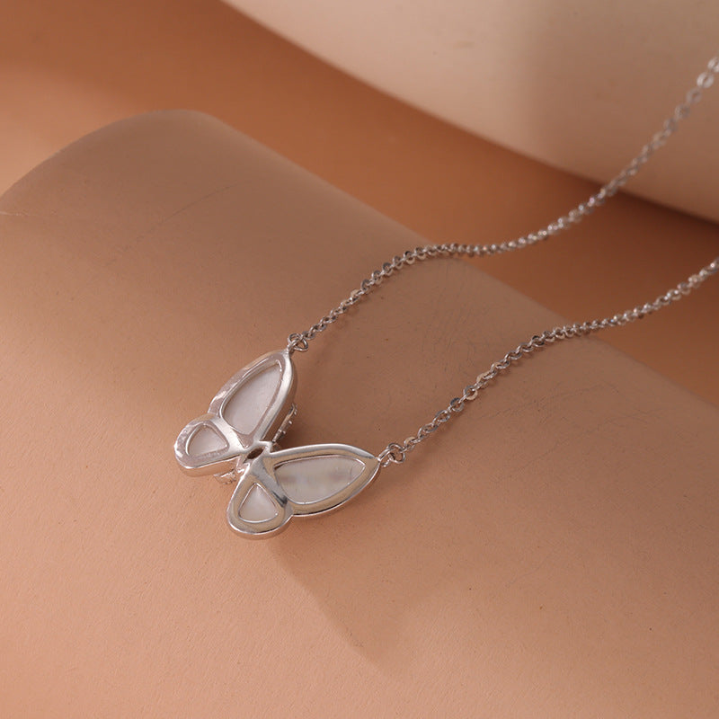 S925 Sterling Silver Butterfly Necklace