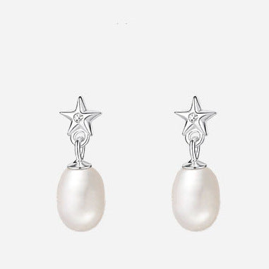 Star Pearl Ear Studs