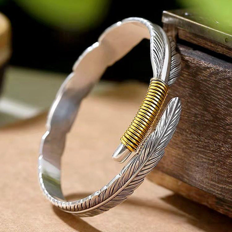 Retro Feather Men's Bracelet