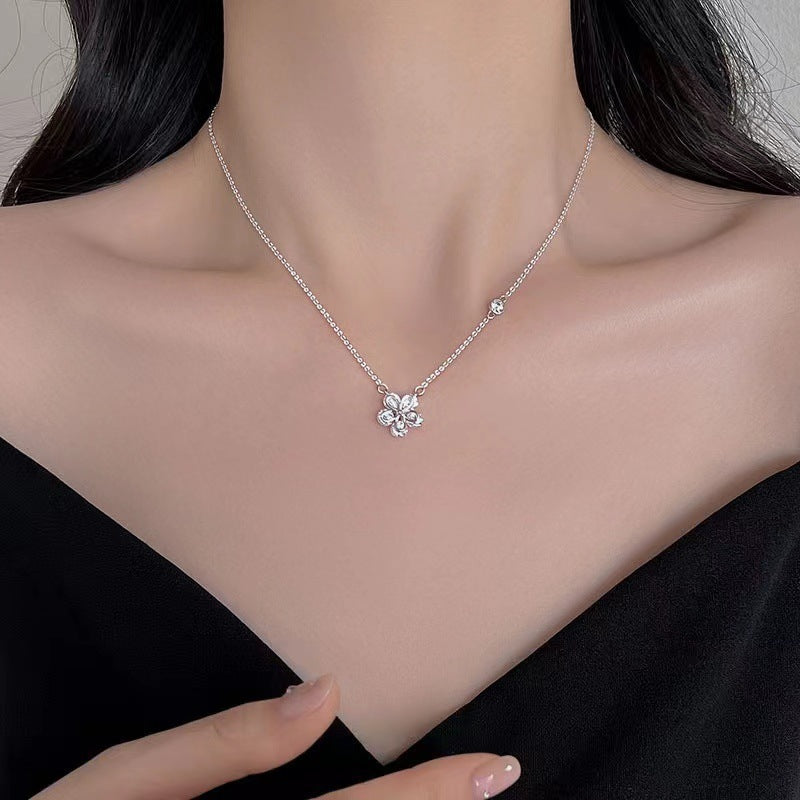 Zircon Flower Necklace