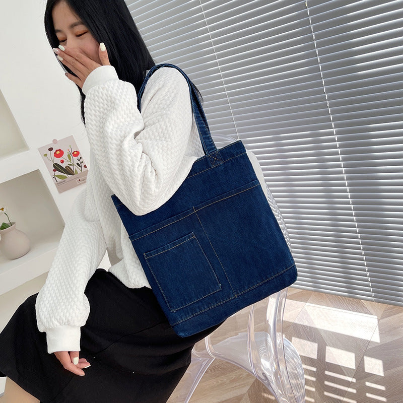 Women's Simple Denim Handbag