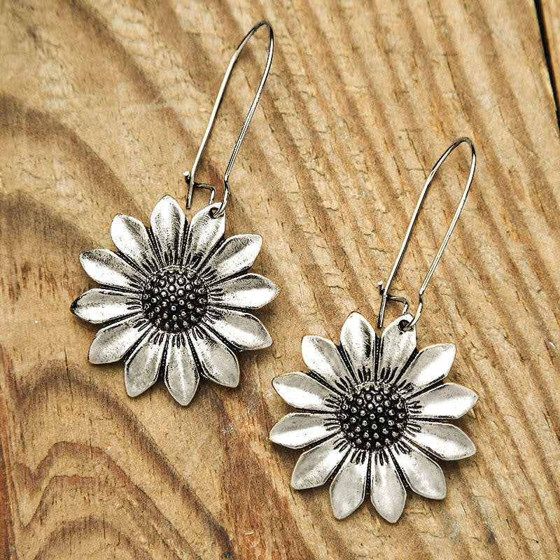 Sunflower Eardrops Earrings