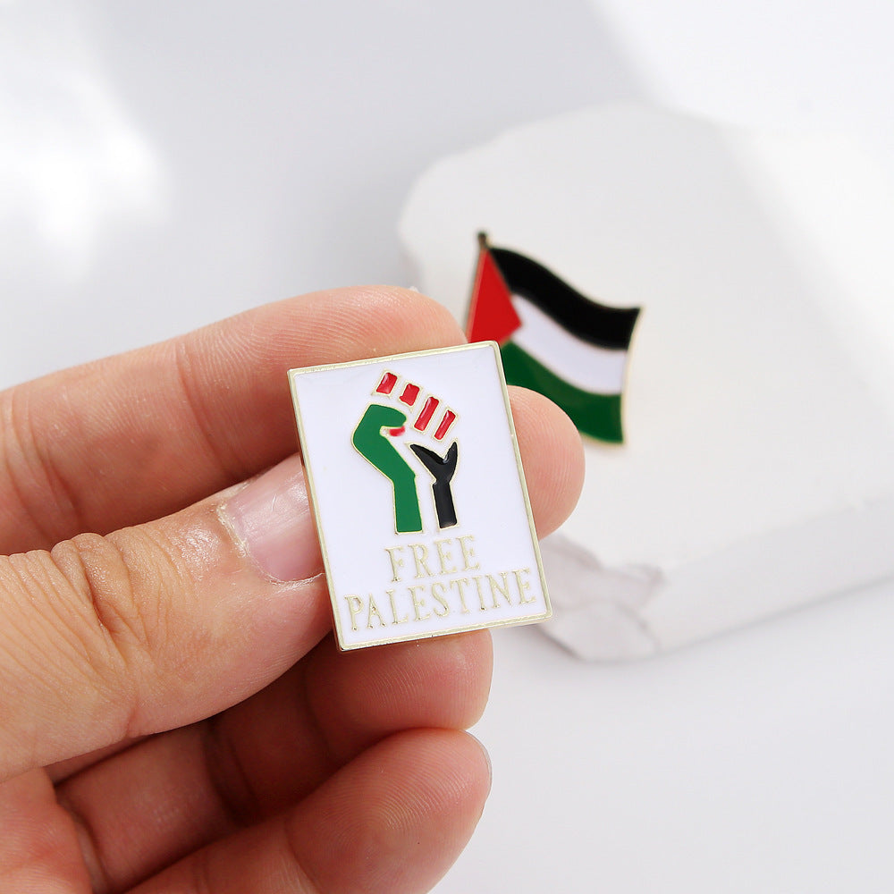 Free Palestine Brooch Pin