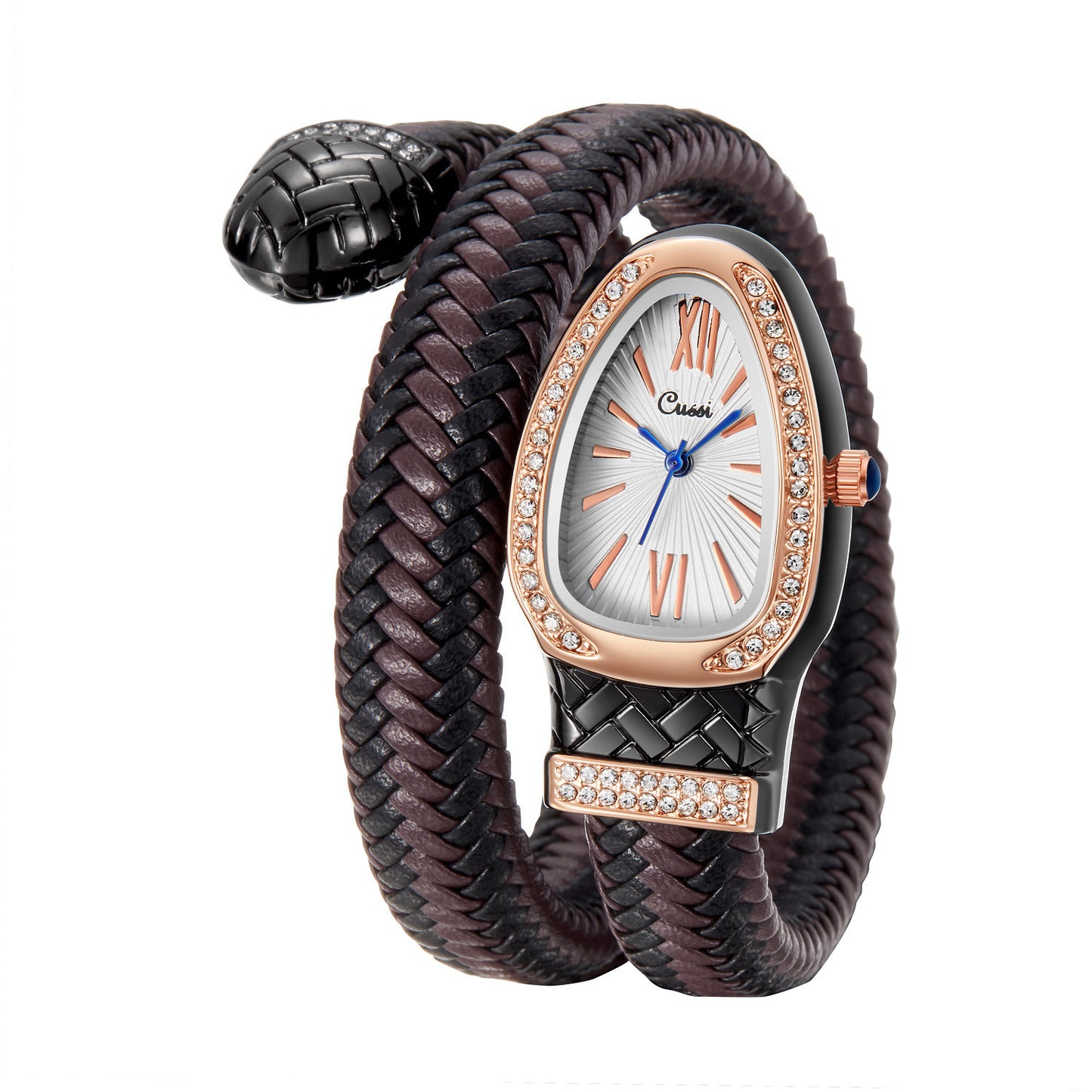 Snake Fashion Diamond Leather Strap Women's Watch