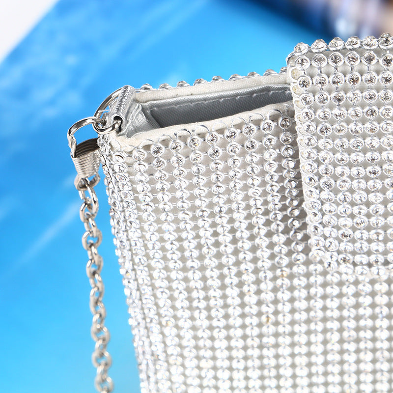 Rhinestone Evening Vertical Bag