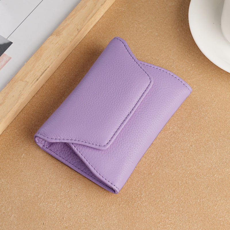 Small Leather Card Holder Wallet