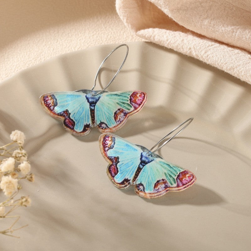 Simple Acrylic Simulated Butterfly Earrings