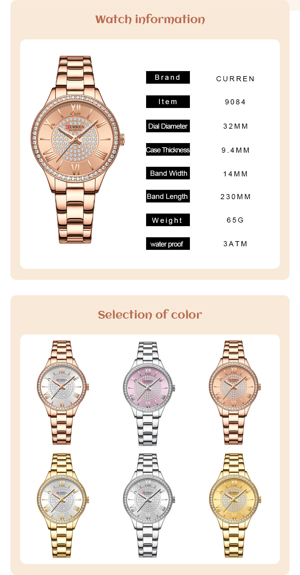 Elegant Quartz Women's Watch