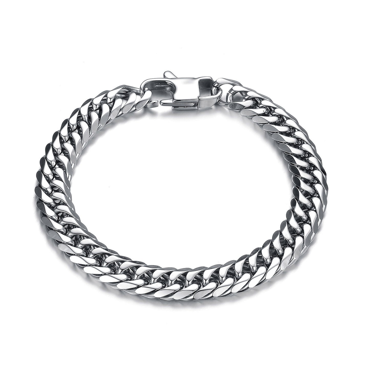 Cuban Link Chain Titanium Steel Bracelet Men