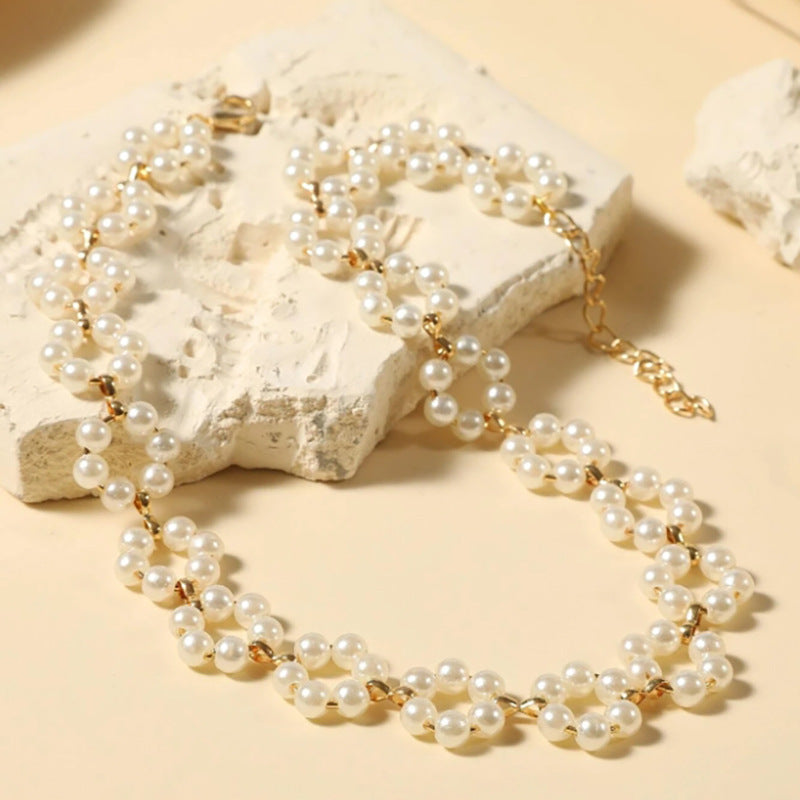 Pearl Flowers Necklace