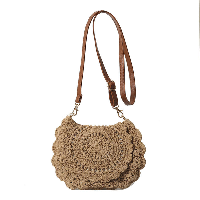 Lace Crossbody Cotton Thread Woven Bag