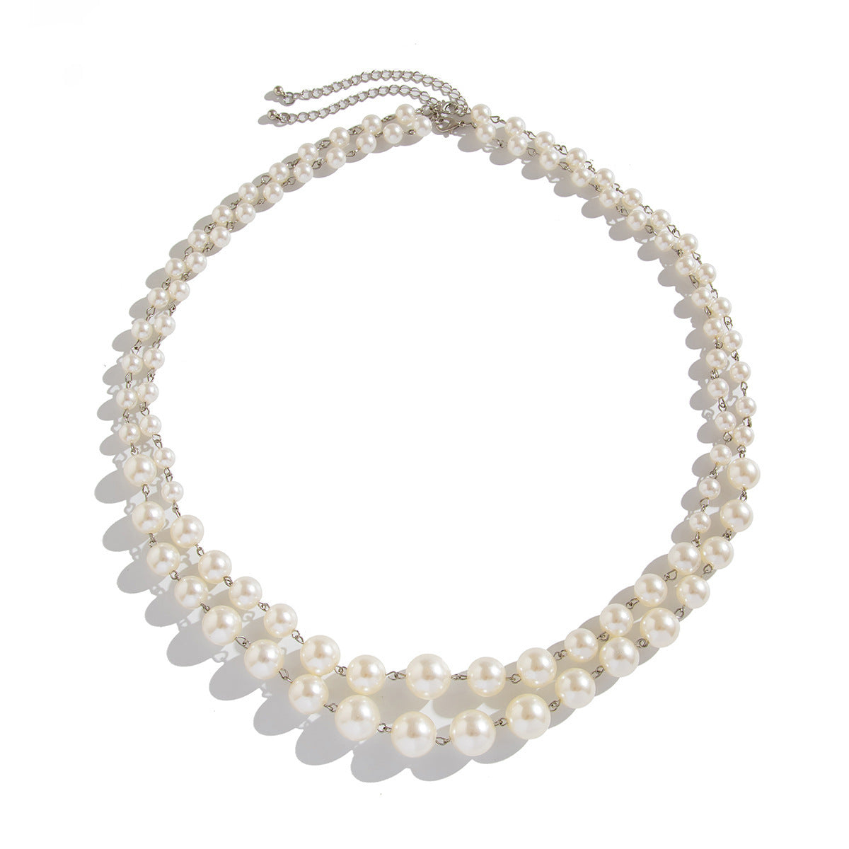 Pearl Twin Clavicle Chain Tassel Necklace