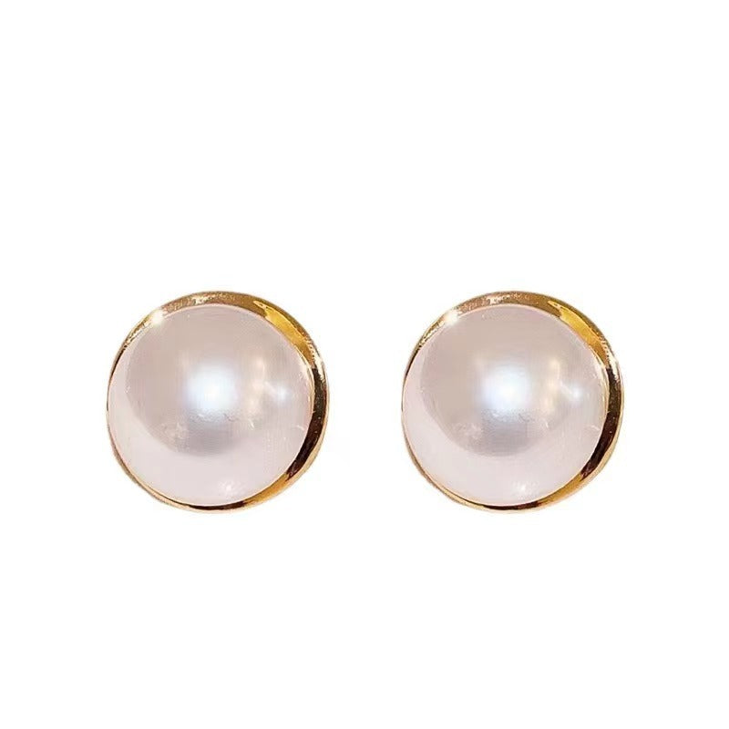 Women's Fashion All-matching Elegant Pearl Stud Earrings