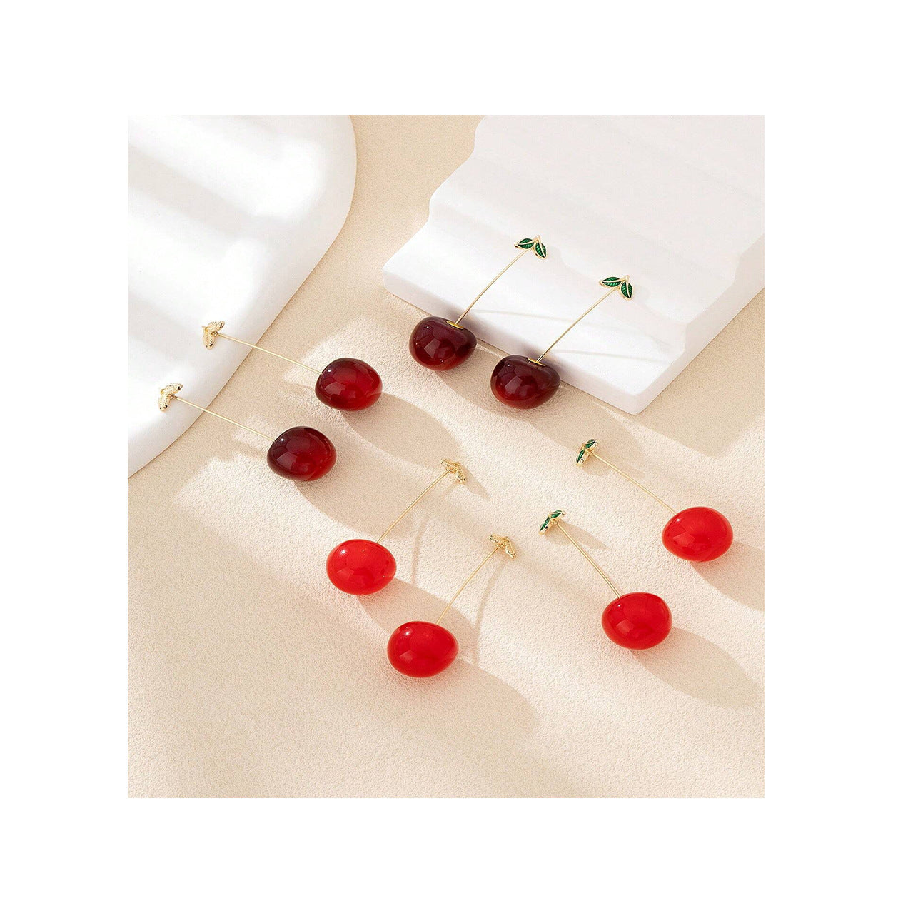 Small Cute Long Fruit Theme Earrings